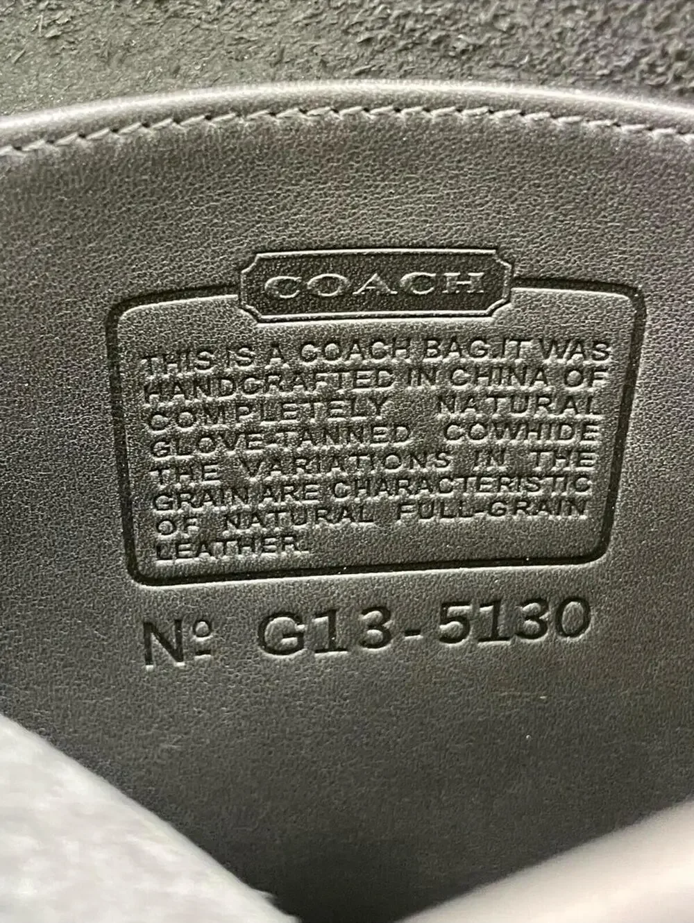 Vintage Coach Station Bag #5310